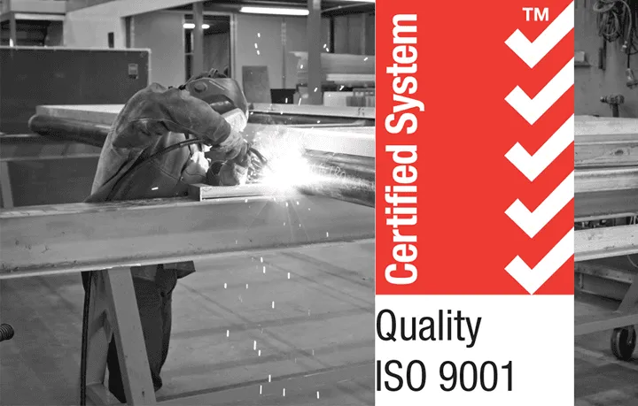 Manufacturing to ISO9001 Standards.